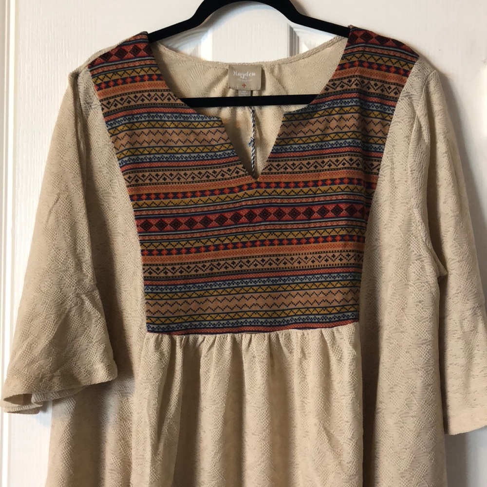 Woven hippie dress or tunic